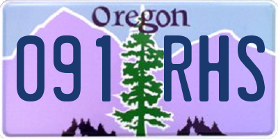 OR license plate 091RHS