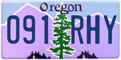OR license plate 091RHY