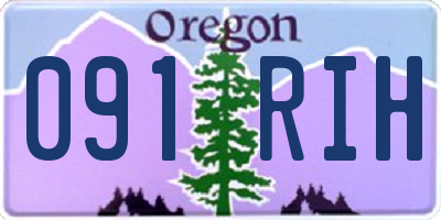 OR license plate 091RIH