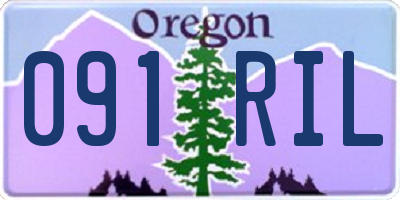OR license plate 091RIL