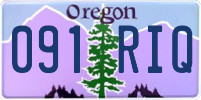 OR license plate 091RIQ