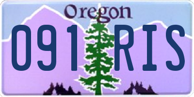 OR license plate 091RIS