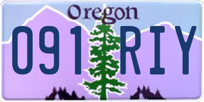 OR license plate 091RIY