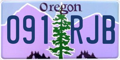 OR license plate 091RJB