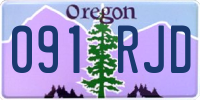 OR license plate 091RJD