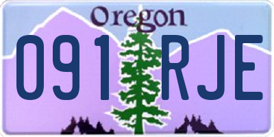 OR license plate 091RJE