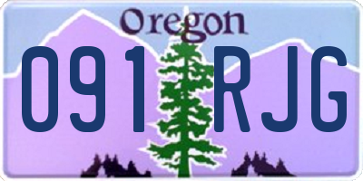 OR license plate 091RJG