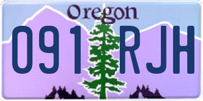 OR license plate 091RJH