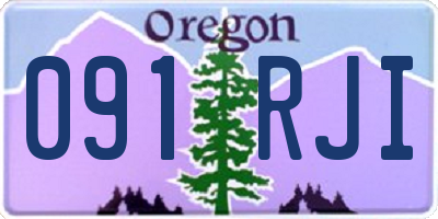 OR license plate 091RJI