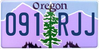 OR license plate 091RJJ
