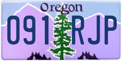 OR license plate 091RJP