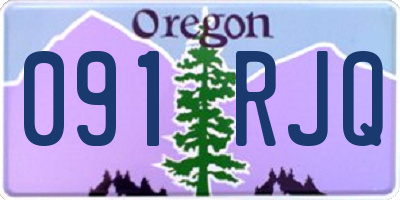 OR license plate 091RJQ