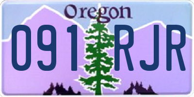 OR license plate 091RJR