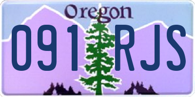 OR license plate 091RJS