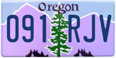 OR license plate 091RJV