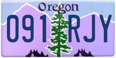 OR license plate 091RJY