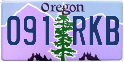 OR license plate 091RKB