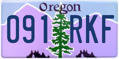 OR license plate 091RKF