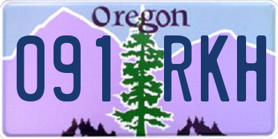 OR license plate 091RKH