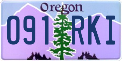 OR license plate 091RKI