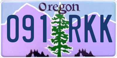 OR license plate 091RKK