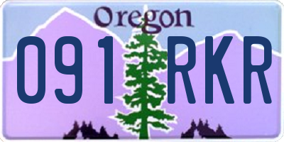 OR license plate 091RKR
