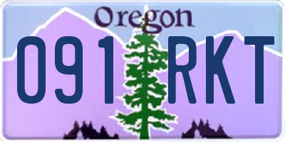 OR license plate 091RKT