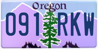 OR license plate 091RKW
