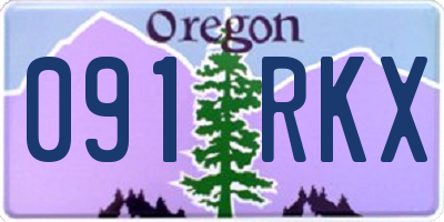OR license plate 091RKX