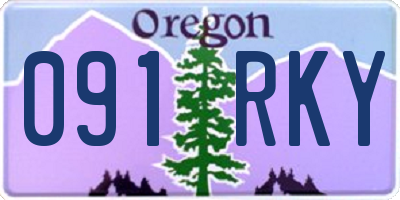 OR license plate 091RKY