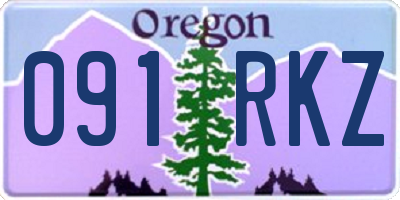 OR license plate 091RKZ