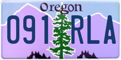 OR license plate 091RLA