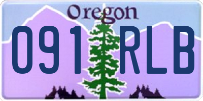 OR license plate 091RLB