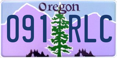 OR license plate 091RLC