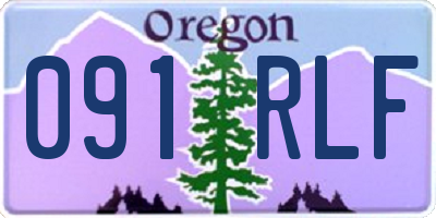 OR license plate 091RLF