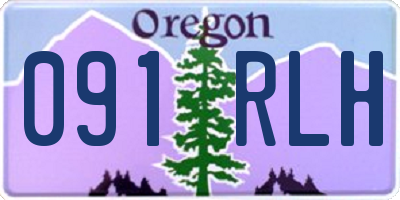 OR license plate 091RLH