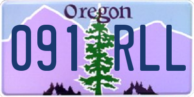 OR license plate 091RLL