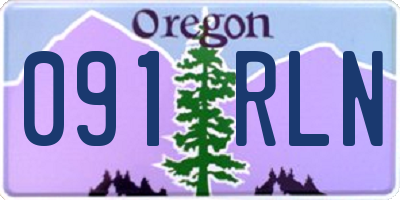 OR license plate 091RLN