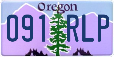 OR license plate 091RLP