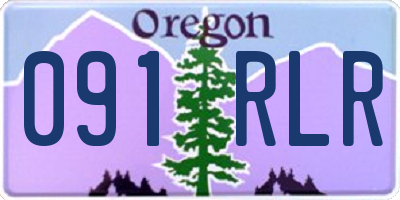 OR license plate 091RLR
