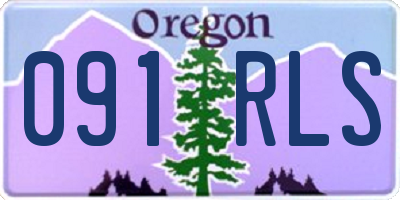 OR license plate 091RLS