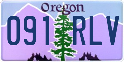 OR license plate 091RLV