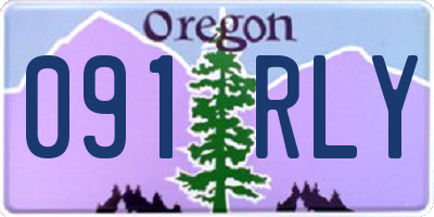OR license plate 091RLY