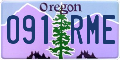 OR license plate 091RME