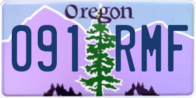 OR license plate 091RMF