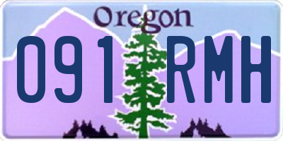 OR license plate 091RMH