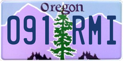 OR license plate 091RMI