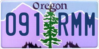 OR license plate 091RMM