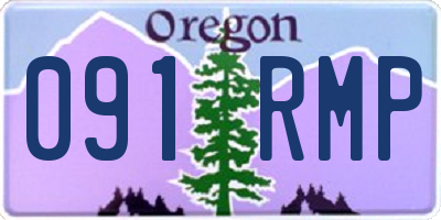 OR license plate 091RMP