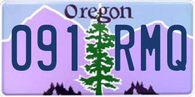 OR license plate 091RMQ